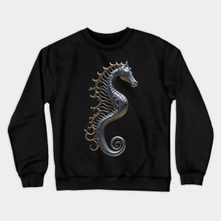 Metallic Seahorse Crewneck Sweatshirt